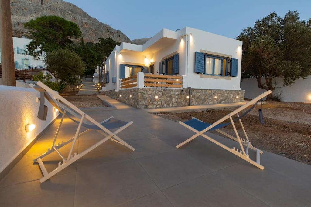 Villa Maria - Seashore Serenity Villa At Myrties Beach Kalymnos Bagian luar foto