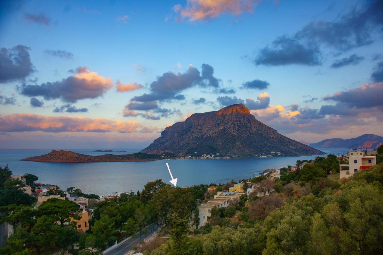 Villa Maria - Seashore Serenity Villa At Myrties Beach Kalymnos Bagian luar foto