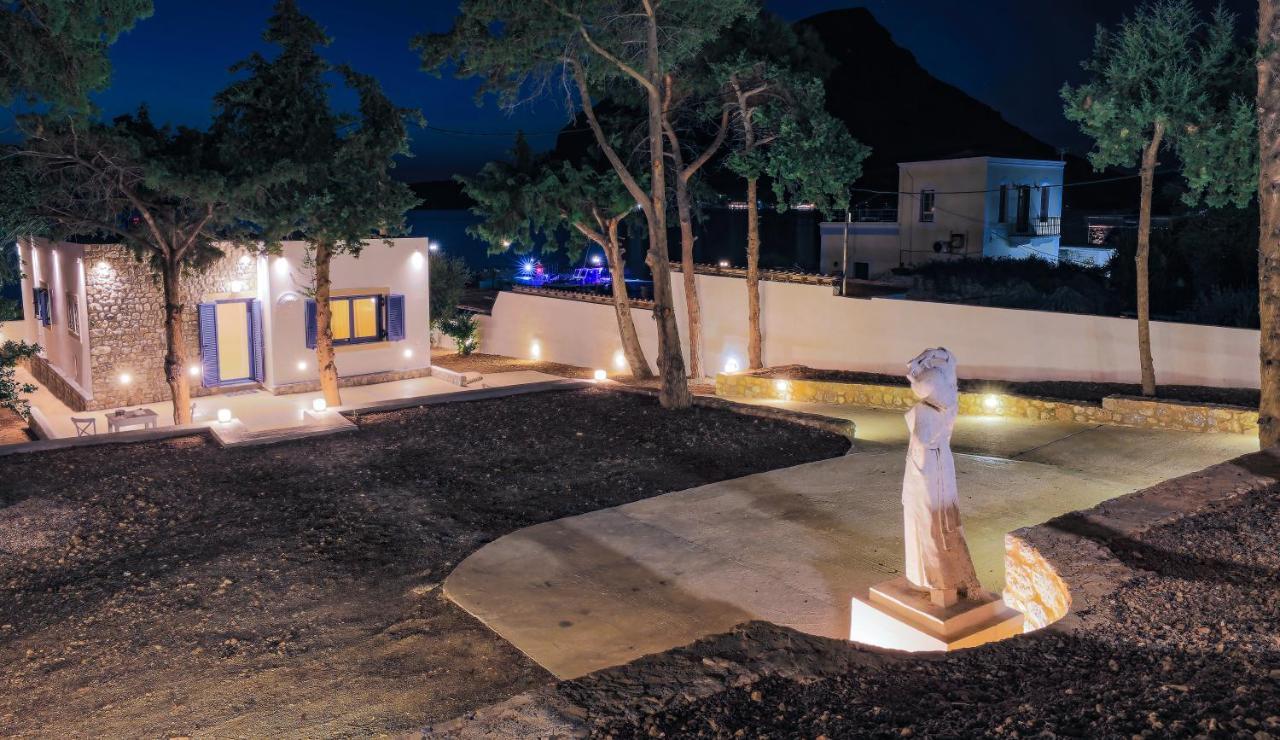 Villa Maria - Seashore Serenity Villa At Myrties Beach Kalymnos Bagian luar foto