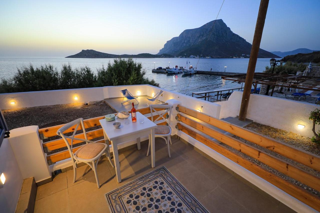 Villa Maria - Seashore Serenity Villa At Myrties Beach Kalymnos Bagian luar foto