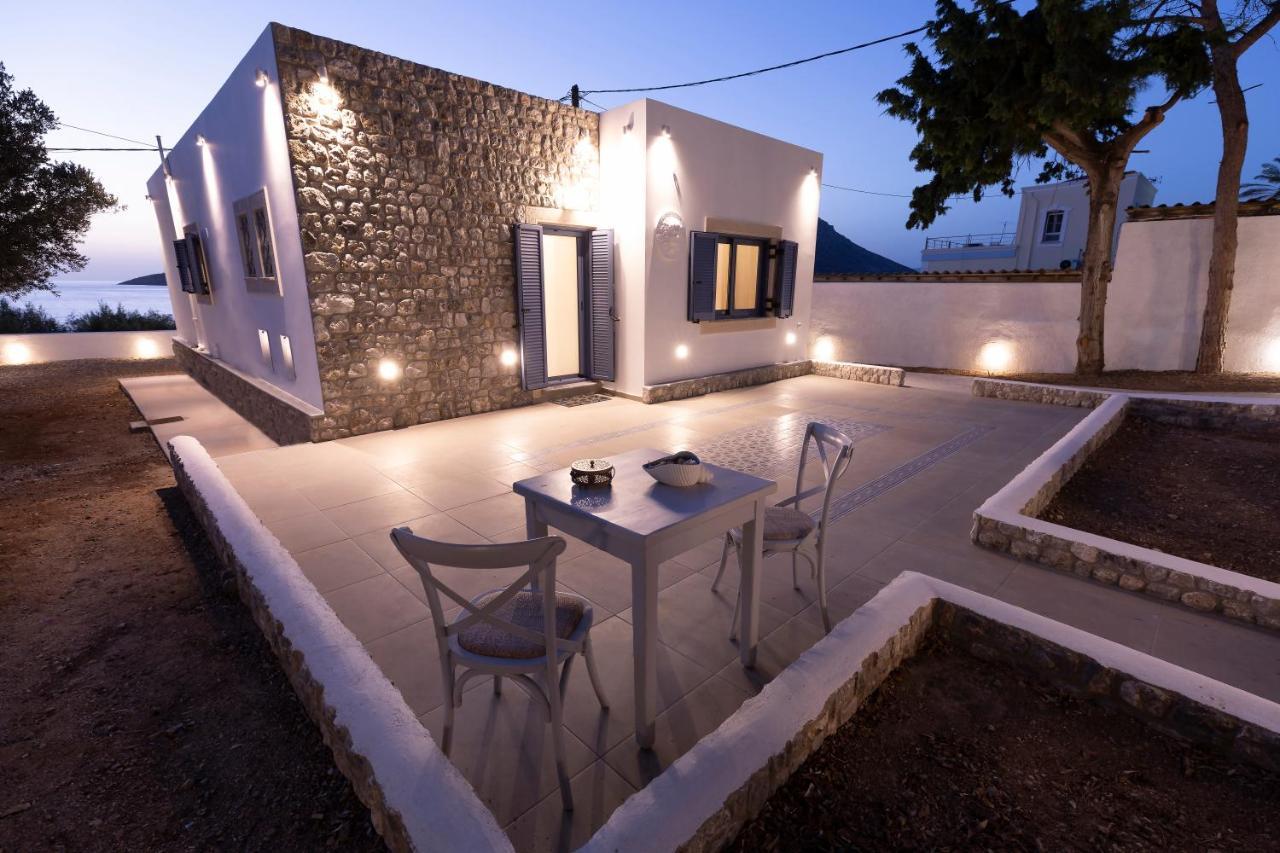 Villa Maria - Seashore Serenity Villa At Myrties Beach Kalymnos Bagian luar foto