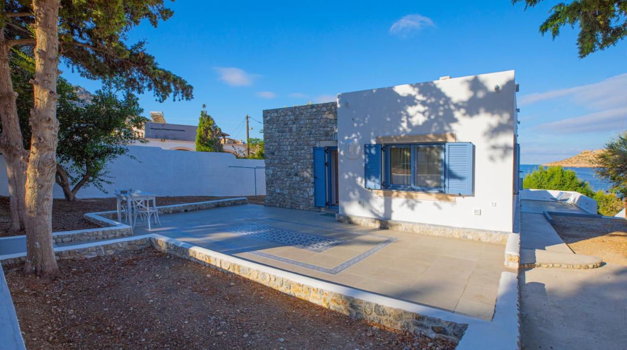 Villa Maria - Seashore Serenity Villa At Myrties Beach Kalymnos Bagian luar foto